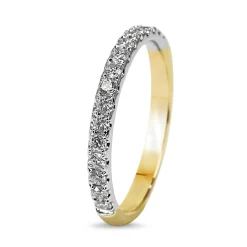 18ct Yellow and White Gold .40ct Diamond Band