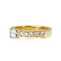 18ct Yellow and White Gold Diamond Solitiare Ring