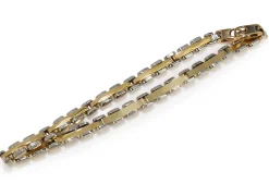 18ct Yellow and White Gold Fancy Link Bracelet