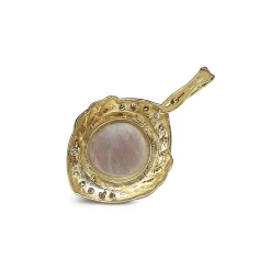 14ct Yellow and White Gold Mabé Pearl and Diamond Enhancer Pendant