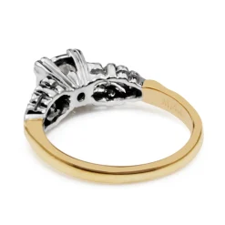 14ct Yellow and White Gold Vintage Diamond Ring