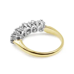 18ct Yellow and White Gold Victorian Style 5 Stone Ring