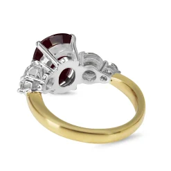 18ct Yellow and White Gold Ruby And Diamond 5 Stone Ring