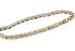 18ct Yellow and White Gold Fancy Link Bracelet