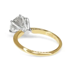 14ct Yellow and White Gold 2.25ct Diamond Solitaire Ring