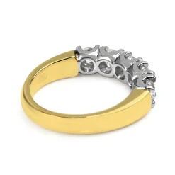 18ct Yellow and White Gold 5 Stone Diamond Ring