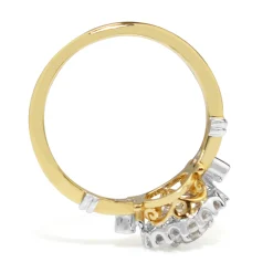 18ct Yellow and White Gold Antique Style Diamond Ring