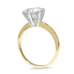 14ct Yellow and White Gold 2.25ct Diamond Solitaire Ring