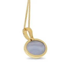 9ct Yellow Gold Agate Pendant / Enhancer