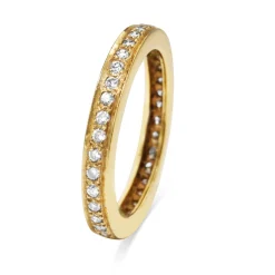 18ct Yellow Gold All Round Diamond Band
