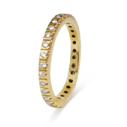 9ct Yellow Gold All Round Diamond Band