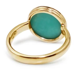 9ct Yellow Gold Amazonite Ring