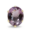 9ct Yellow Gold Amethyst Cocktail Ring