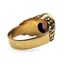 9ct Yellow Gold Amethyst Ring