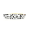 18ct Yellow Gold and Platinum Antique Old Cut Diamond 5 Stone Ring