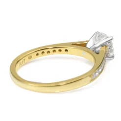 18ct Yellow Gold and Platinum Diamond Solitaire Ring