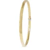 9ct Yellow Gold and Silver Filled Round Bangle