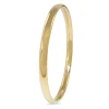 9ct Yellow Gold and Silver Filled Round Bangle