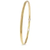 9ct Yellow Gold and Silver Filled Round Bangle