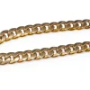 9ct Yellow Gold and Silver Filled Flat Curb Link Bracelet