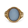 15ct Yellow Gold Antique Agate Signet Ring