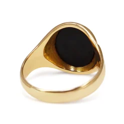 15ct Yellow Gold Antique Agate Signet Ring