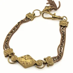 9ct Yellow Gold Antique Albertina Bracelet