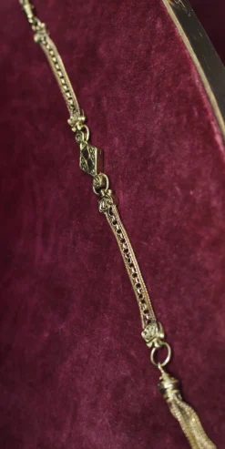 9ct Yellow Gold Antique Albertina Bracelet