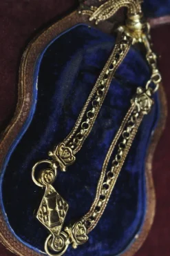 9ct Yellow Gold Antique Albertina Bracelet