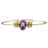 9ct Yellow Gold Antique Amethyst Bangle