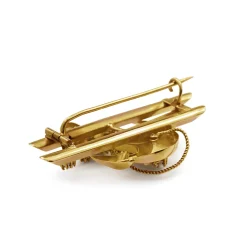 15ct Yellow Gold Antique Anchor Brooch