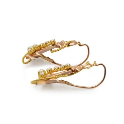 15ct Yellow Gold Antique Anchor Earrings