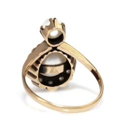 14ct Yellow Gold Antique Belle Époque Pearl Ring