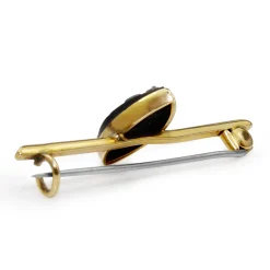 9ct Yellow Gold Antique Cameo Bar Brooch