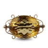 15ct Yellow Gold Antique Citrine Brooch
