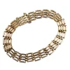15ct Yellow Gold Antique Gate Link Bracelet