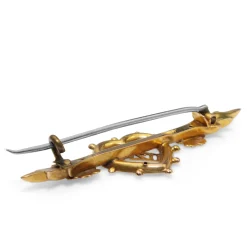 9ct Yellow Gold Antique MIZPAH Brooch