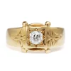 18ct Yellow Gold Antique Old Cut Diamond Ring