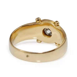 18ct Yellow Gold Antique Old Cut Diamond Ring