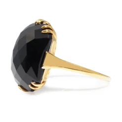 9ct Yellow Gold Antique Onyx Ring