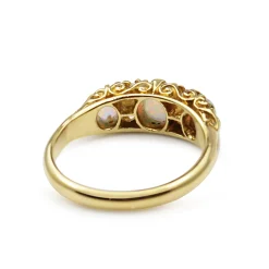 18ct Yellow Gold Antique Opal and Diamond Ring