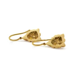 18ct Yellow Gold Antique Pearl Earrings