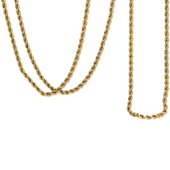 9ct Yellow Gold Antique Rope Chain Necklace