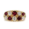 18ct Yellow Gold Antique Ruby and Diamond Ring