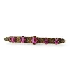 15ct Yellow Gold Antique Ruby Bar Brooch