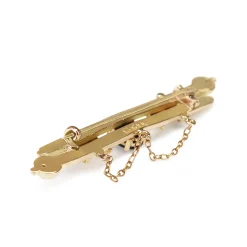 9ct Yellow Gold Antique Sapphire Brooch