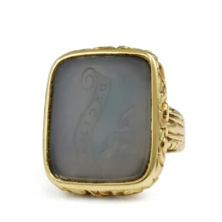 15ct Yellow Gold Antique Seal Ring / Pendant