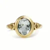 9ct Yellow Gold Aquamarine Ring