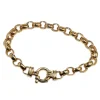 9ct Yellow Gold Belcher Link Bracelet with Bolt Clasp