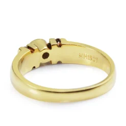18ct Yellow Gold Bezel and Channel Set Diamond Ring